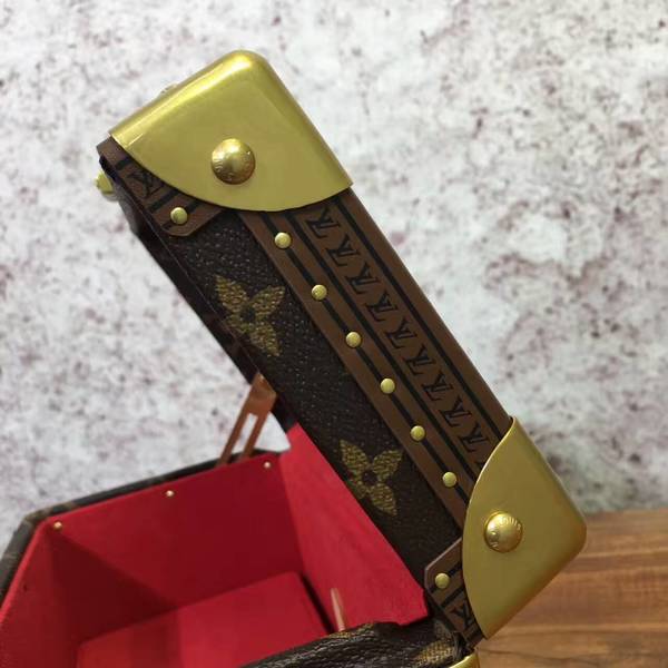 Louis Vuitton Mini Monogram Canvas Treasure Box 40665 Red Louis Vuitton Mini Monogram Canvas Treasure Box 40665 Red