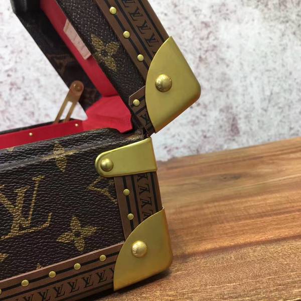 Louis Vuitton Mini Monogram Canvas Treasure Box 40665 Red Louis Vuitton Mini Monogram Canvas Treasure Box 40665 Red