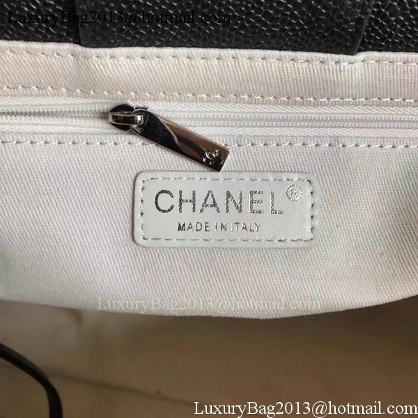 Chanel Tote Shopping Bag Original Leather A68046 Black Chanel Tote Shopping Bag Original Leather A68046 Black