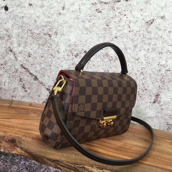 Louis Vuitton Damier Ebene Canvas CROISETTE Bag 41581 Louis Vuitton Damier Ebene Canvas CROISETTE Bag 41581