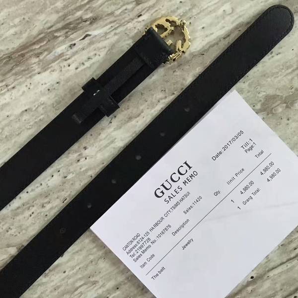 Gucci Original Calf Leather 2.5CM Belt 68883C Gucci Original Calf Leather 2.5CM Belt 68883C