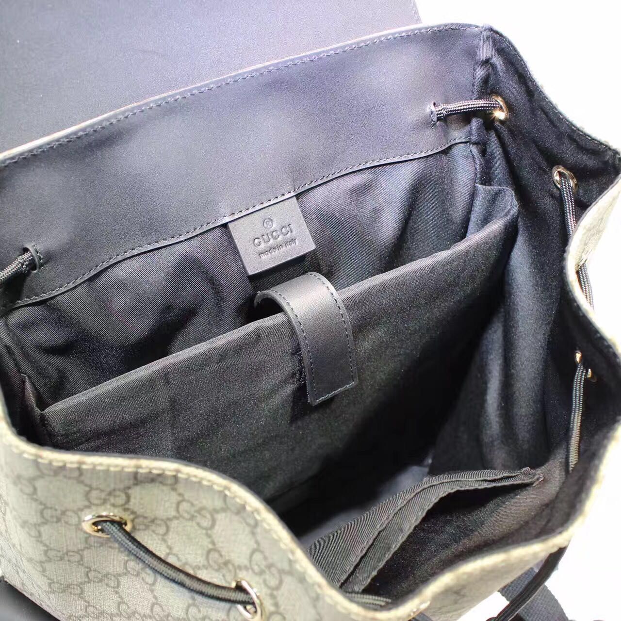 Gucci GG Canvas Backpack 17047 Gucci GG Canvas Backpack 17047