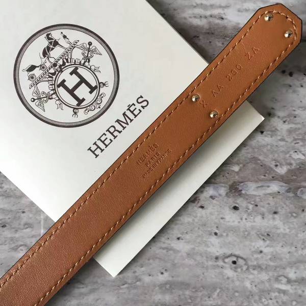 HERMES 1.7cm Original Leather Female Belt 17414d HERMES 1.7cm Original Leather Female Belt 17414d