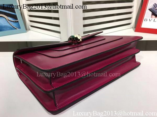 BVLGARI Medium Shoulder Bag Calfskin Leather BG2281 Purple BVLGARI Medium Shoulder Bag Calfskin Leather BG2281 Purple