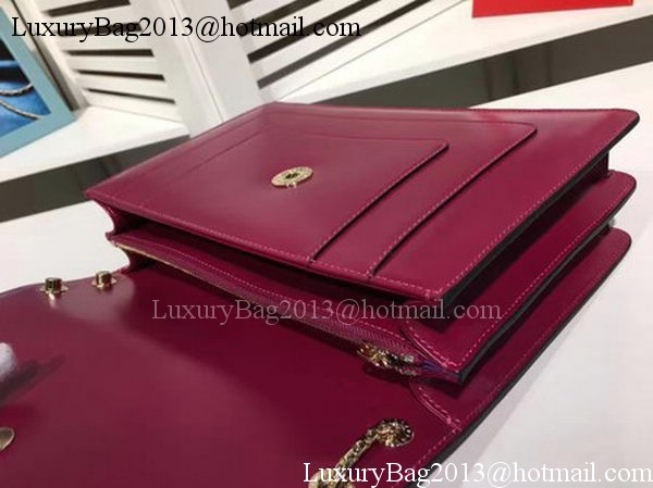 BVLGARI Medium Shoulder Bag Calfskin Leather BG2281 Purple BVLGARI Medium Shoulder Bag Calfskin Leather BG2281 Purple
