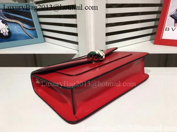 BVLGARI mini Shoulder Bag Calfskin Leather BG2282 Red BVLGARI mini Shoulder Bag Calfskin Leather BG2282 Red