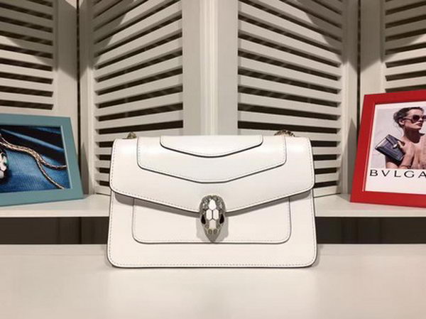 BVLGARI mini Shoulder Bag Calfskin Leather BG2282 White BVLGARI mini Shoulder Bag Calfskin Leather BG2282 White