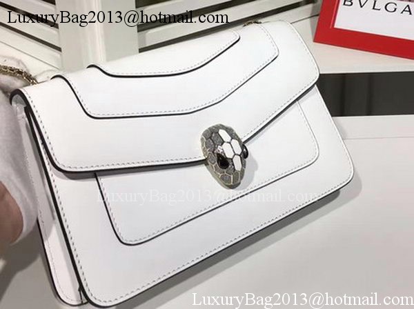 BVLGARI mini Shoulder Bag Calfskin Leather BG2282 White BVLGARI mini Shoulder Bag Calfskin Leather BG2282 White