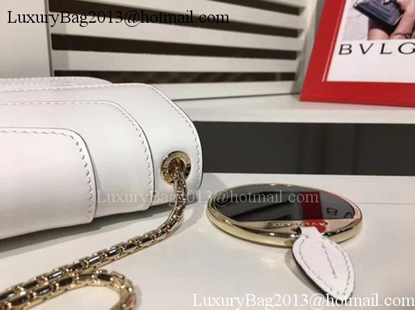 BVLGARI mini Shoulder Bag Calfskin Leather BG2282 White BVLGARI mini Shoulder Bag Calfskin Leather BG2282 White
