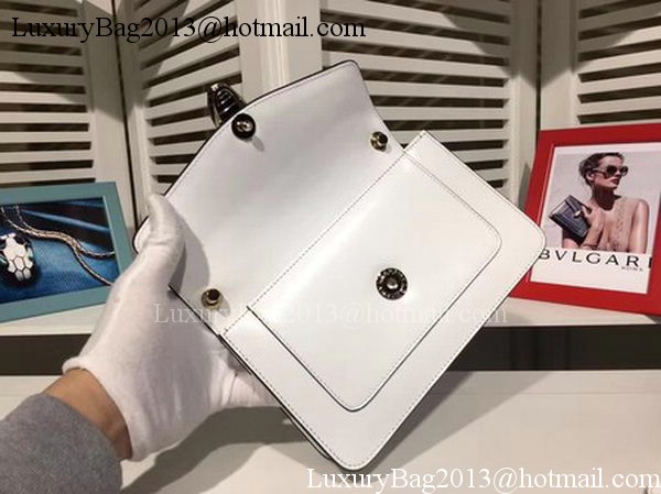 BVLGARI mini Shoulder Bag Calfskin Leather BG2282 White BVLGARI mini Shoulder Bag Calfskin Leather BG2282 White