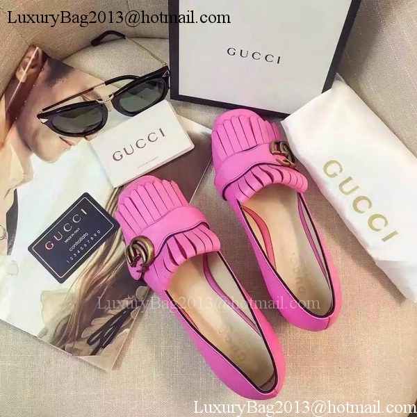 Gucci Casual Shoes Leather GG1127 Rose Gucci Casual Shoes Leather GG1127 Rose