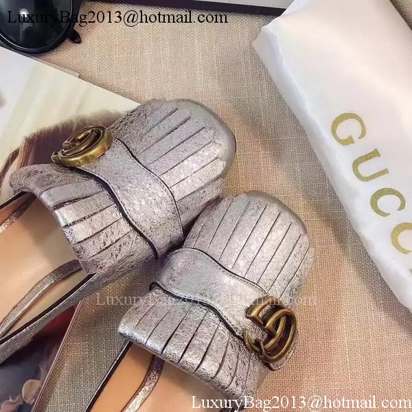 Gucci Casual Shoes Leather GG1127 Silver Gucci Casual Shoes Leather GG1127 Silver