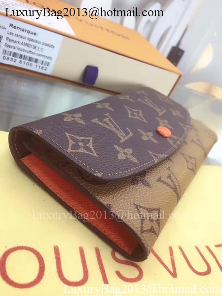 Louis Vuitton Monogram Canvas Emilie Wallet M60136 Orange Louis Vuitton Monogram Canvas Emilie Wallet M60136 Orange
