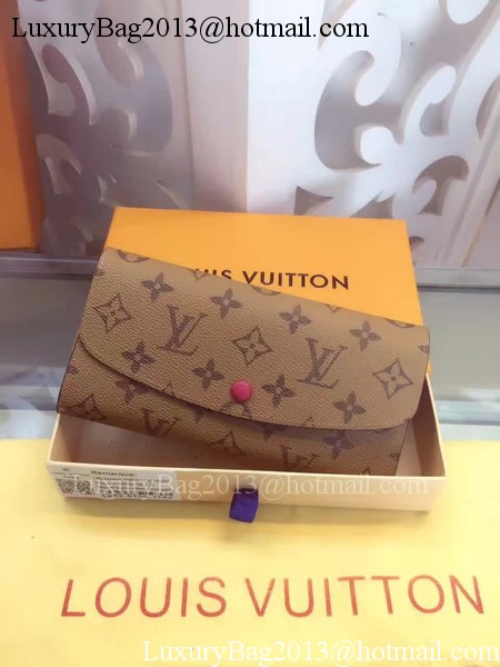Louis Vuitton Monogram Canvas Emilie Wallet M60136 Rosy Louis Vuitton Monogram Canvas Emilie Wallet M60136 Rosy