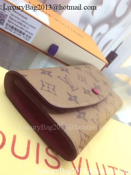 Louis Vuitton Monogram Canvas Emilie Wallet M60136 Rosy Louis Vuitton Monogram Canvas Emilie Wallet M60136 Rosy