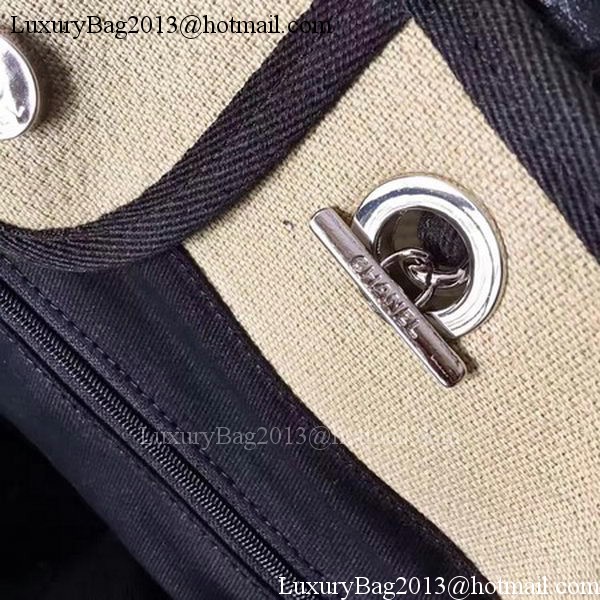 Chanel Large Canvas Tote Shopping Bag CHA1679 Apricot Chanel Large Canvas Tote Shopping Bag CHA1679 Apricot
