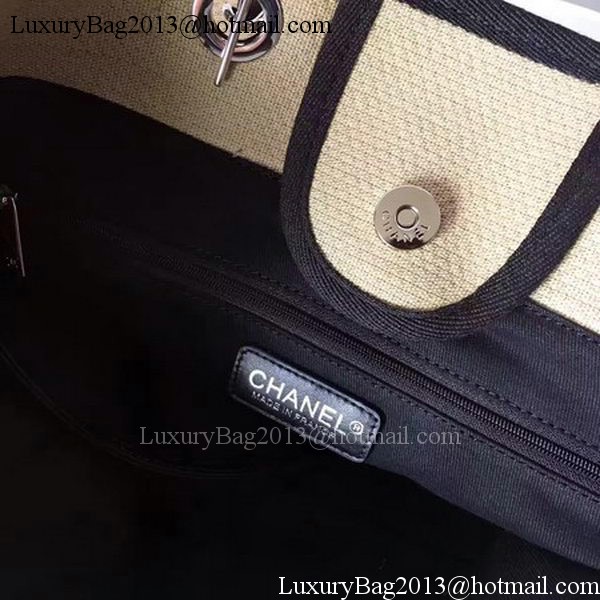 Chanel Large Canvas Tote Shopping Bag CHA1679 Apricot Chanel Large Canvas Tote Shopping Bag CHA1679 Apricot