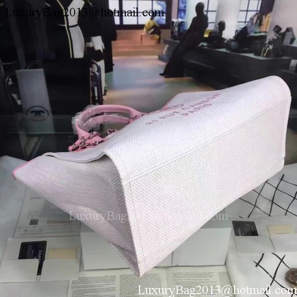 Chanel Large Canvas Tote Shopping Bag CHA1679 Pink Chanel Large Canvas Tote Shopping Bag CHA1679 Pink