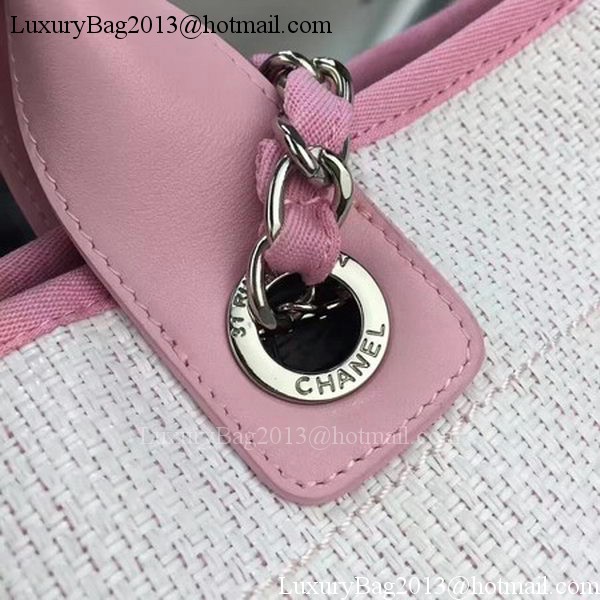 Chanel Large Canvas Tote Shopping Bag CHA1679 Pink Chanel Large Canvas Tote Shopping Bag CHA1679 Pink