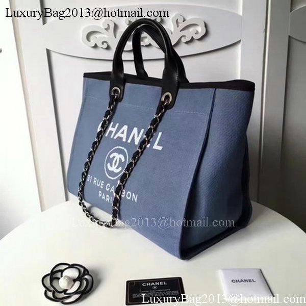 Chanel Large Canvas Tote Shopping Bag CHA1679 Royal Chanel Large Canvas Tote Shopping Bag CHA1679 Royal