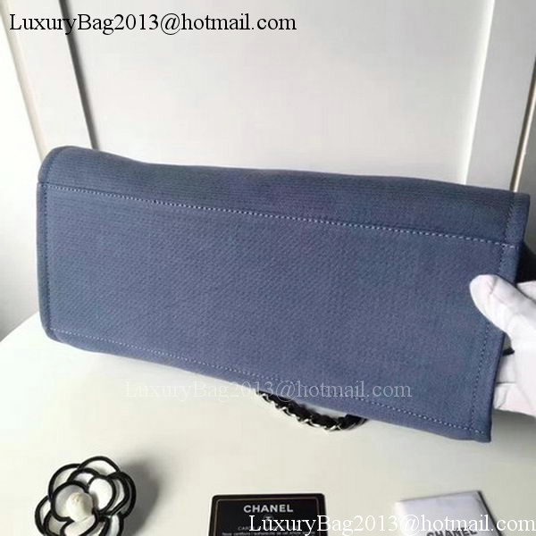 Chanel Large Canvas Tote Shopping Bag CHA1679 Royal Chanel Large Canvas Tote Shopping Bag CHA1679 Royal