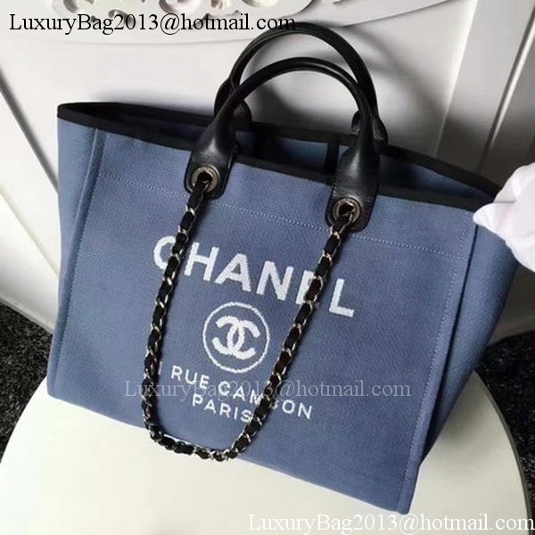 Chanel Large Canvas Tote Shopping Bag CHA1679 Royal Chanel Large Canvas Tote Shopping Bag CHA1679 Royal