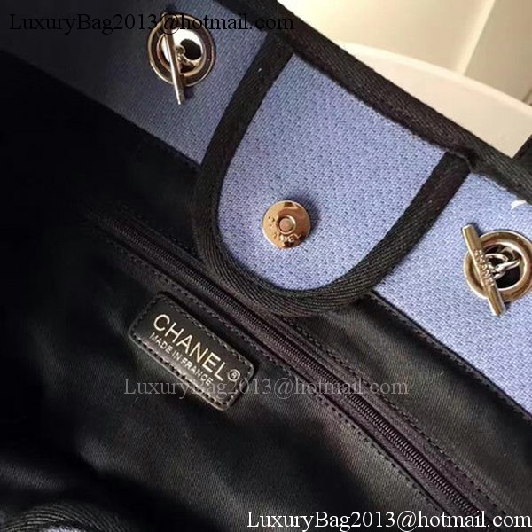 Chanel Large Canvas Tote Shopping Bag CHA1679 Royal Chanel Large Canvas Tote Shopping Bag CHA1679 Royal