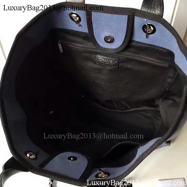 Chanel Large Canvas Tote Shopping Bag CHA1679 Royal Chanel Large Canvas Tote Shopping Bag CHA1679 Royal