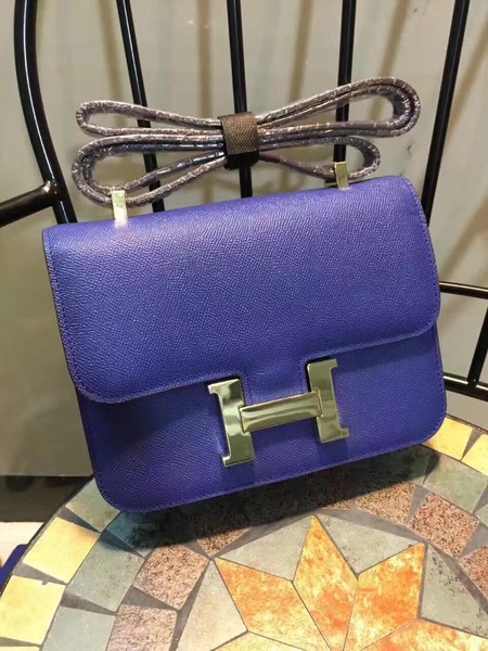 Hermes Constance Bag Calfskin Leather H9978 Blue Hermes Constance Bag Calfskin Leather H9978 Blue