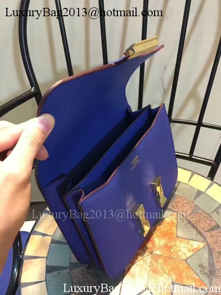 Hermes Constance Bag Calfskin Leather H9978 Blue Hermes Constance Bag Calfskin Leather H9978 Blue