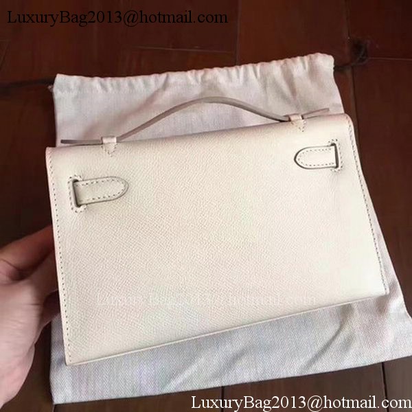 Hermes Kelly 22cm Tote Bag Original Leather KL22 White Hermes Kelly 22cm Tote Bag Original Leather KL22 White