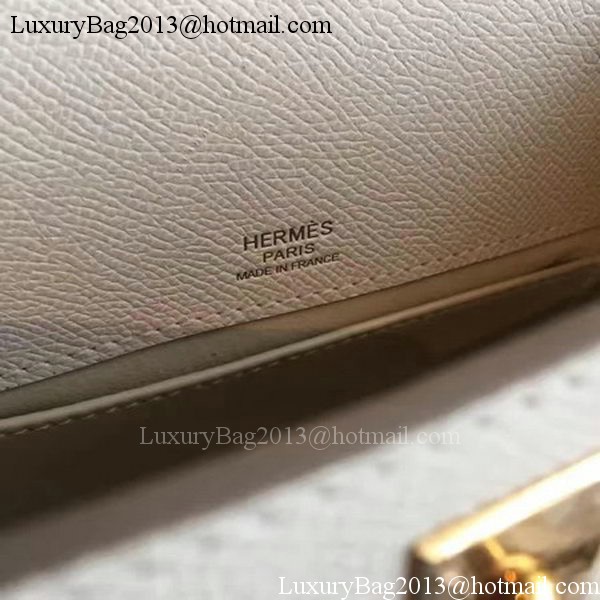 Hermes Kelly 22cm Tote Bag Original Leather KL22 White Hermes Kelly 22cm Tote Bag Original Leather KL22 White