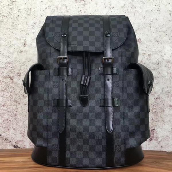 Louis Vuitton Damier Graphite Canvas CHRISTOPHER PM N41379 Louis Vuitton Damier Graphite Canvas CHRISTOPHER PM N41379