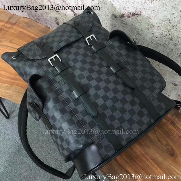 Louis Vuitton Damier Graphite Canvas CHRISTOPHER PM N41379 Louis Vuitton Damier Graphite Canvas CHRISTOPHER PM N41379