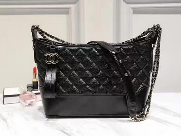 Chanel Medium Shoulder Bag Sheepskin Leather A93826 Black Chanel Medium Shoulder Bag Sheepskin Leather A93826 Black