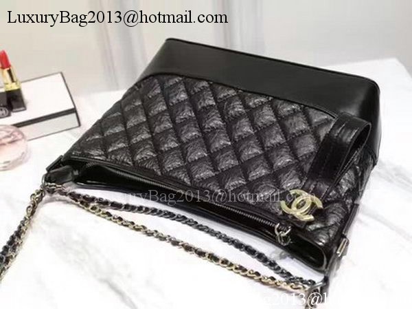 Chanel Medium Shoulder Bag Sheepskin Leather A93826 Black Chanel Medium Shoulder Bag Sheepskin Leather A93826 Black