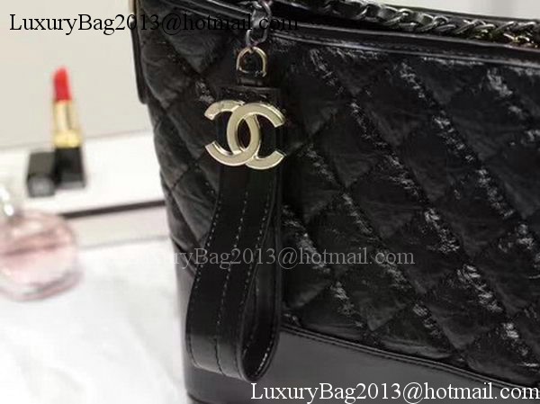 Chanel Medium Shoulder Bag Sheepskin Leather A93826 Black Chanel Medium Shoulder Bag Sheepskin Leather A93826 Black