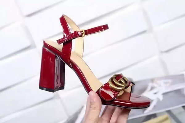 Gucci 80mm Sandal Patent Leather GG1139 Red Gucci 80mm Sandal Patent Leather GG1139 Red