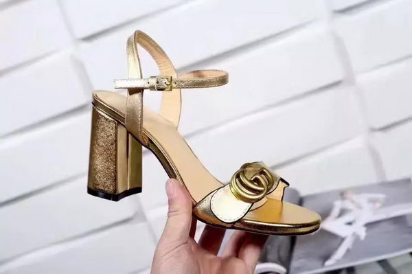 Gucci 80mm Sandal Sheepskin Leather GG1139 Gold Gucci 80mm Sandal Sheepskin Leather GG1139 Gold