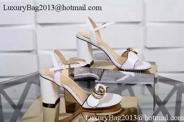 Gucci 80mm Sandal Sheepskin Leather GG1139 OffWhite Gucci 80mm Sandal Sheepskin Leather GG1139 OffWhite