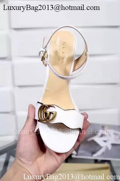 Gucci 80mm Sandal Sheepskin Leather GG1139 OffWhite Gucci 80mm Sandal Sheepskin Leather GG1139 OffWhite