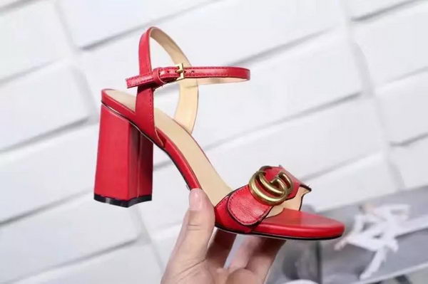 Gucci 80mm Sandal Sheepskin Leather GG1139 Red Gucci 80mm Sandal Sheepskin Leather GG1139 Red