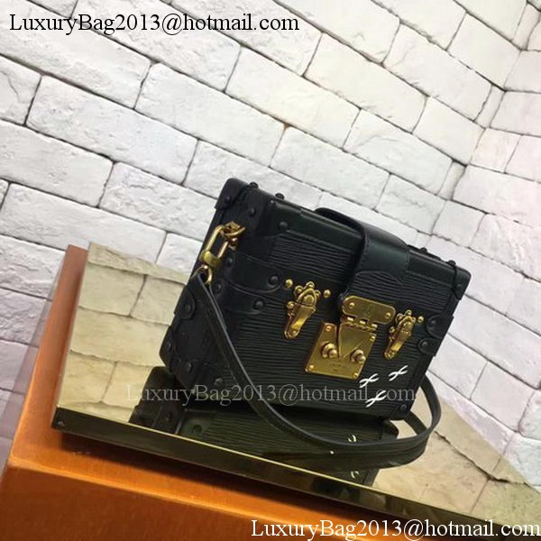 Louis Vuitton Epi Leather PETITE MALLE M54650 Black Louis Vuitton Epi Leather PETITE MALLE M54650 Black