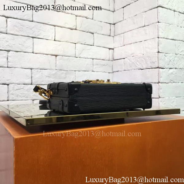 Louis Vuitton Epi Leather PETITE MALLE M54650 Black Louis Vuitton Epi Leather PETITE MALLE M54650 Black