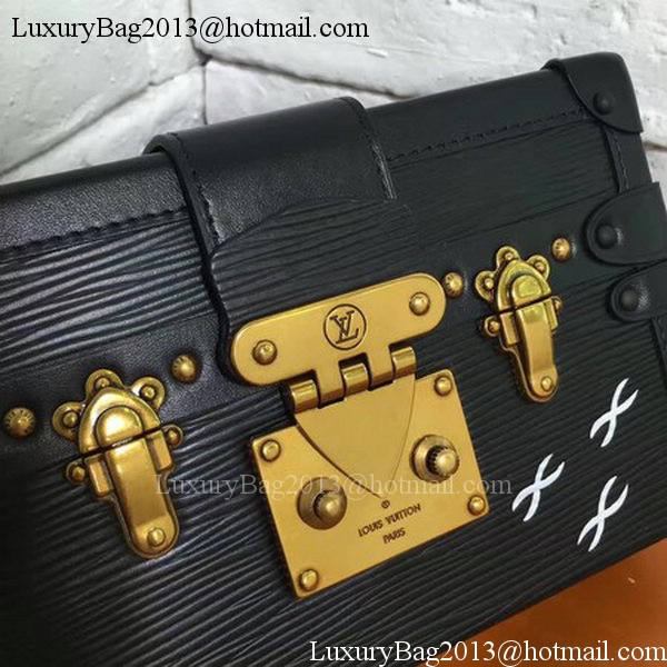 Louis Vuitton Epi Leather PETITE MALLE M54650 Black Louis Vuitton Epi Leather PETITE MALLE M54650 Black