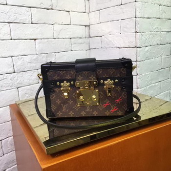 Louis Vuitton Monogram Canvas PETITE MALLE M44199 Black Louis Vuitton Monogram Canvas PETITE MALLE M44199 Black