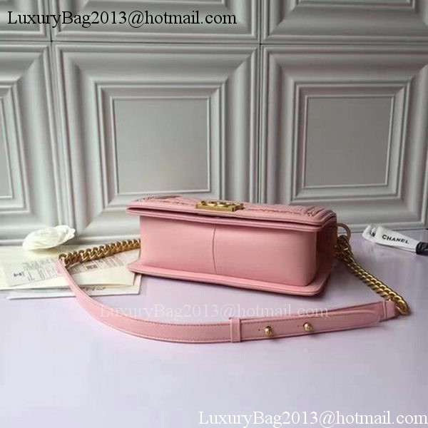 Boy Chanel Flap Shoulder Bag Original Sheepskin Leather A67086 Pink Boy Chanel Flap Shoulder Bag Original Sheepskin Leather A67086 Pink
