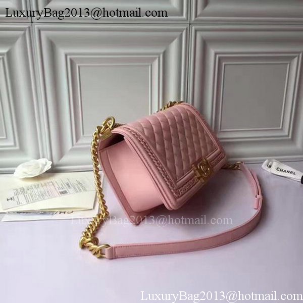 Boy Chanel Flap Shoulder Bag Original Sheepskin Leather A67086 Pink Boy Chanel Flap Shoulder Bag Original Sheepskin Leather A67086 Pink