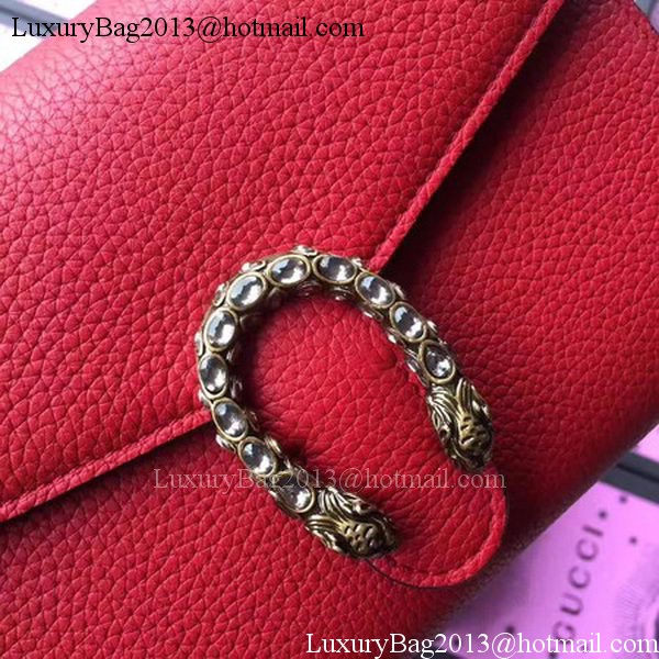 Gucci Dionysus Leather mini Chain Bag 401231 Red Gucci Dionysus Leather mini Chain Bag 401231 Red