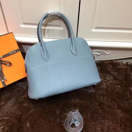 Hermes Bolide 31CM Calfskin Leather Tote Bag B3302 Light Blue Hermes Bolide 31CM Calfskin Leather Tote Bag B3302 Light Blue